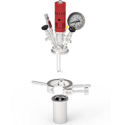 一鍵快開機械攪拌反應釜結(jié)構(gòu)分解圖